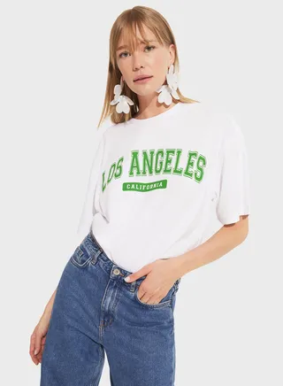 Printed Crew Neck T-Shirt