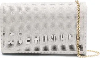 Stud-Embellished Logo Cross Body Bag