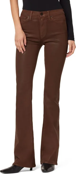 Barbara High Waist Coated Bootcut Jeans