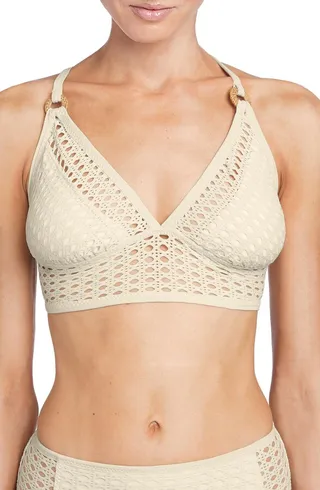 Marlow Metallic Bikini Top