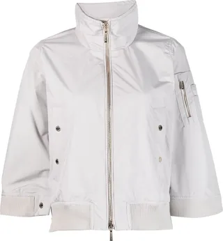 Wide-Sleeve Bomber Jacket