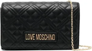 Quilted-Finish Crossbody Bag