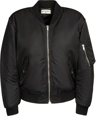 Nylon bomber jacket