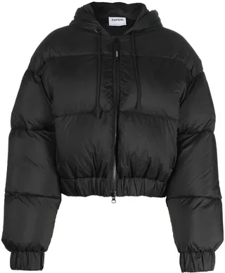 Cropped Hooded Puffer Jacket