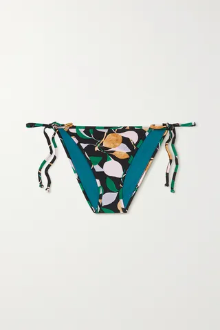 La DoubleJ - Printed Bikini Briefs - Green