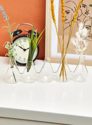 Set Of 5 Multi Bud Vase