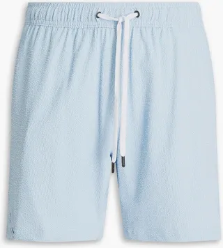 Mid-length printed swim shorts