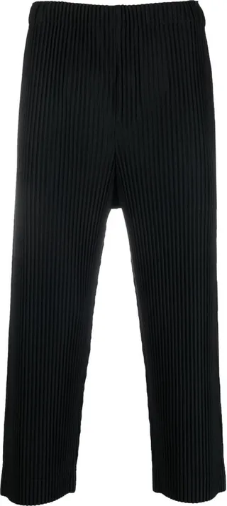 Cropped Pleated Trousers