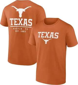 Men's Fanatics Branded Texas Orange Texas Longhorns Game Day 2-Hit T-shirt