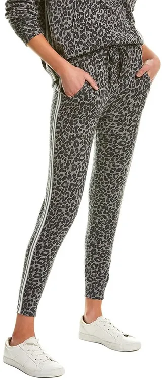 Skull Cashmere Kassie Cashmere-Blend Leopard Jogger