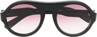 Pilot-Frame Gradient-Lens Sunglasses
