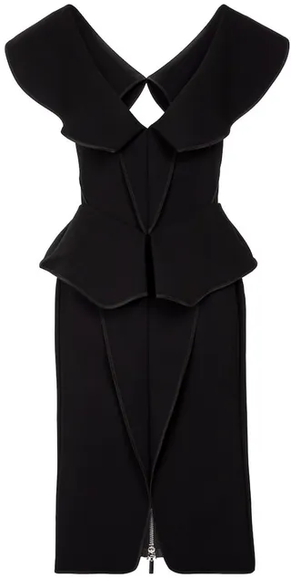 Consecration V-neck minidress