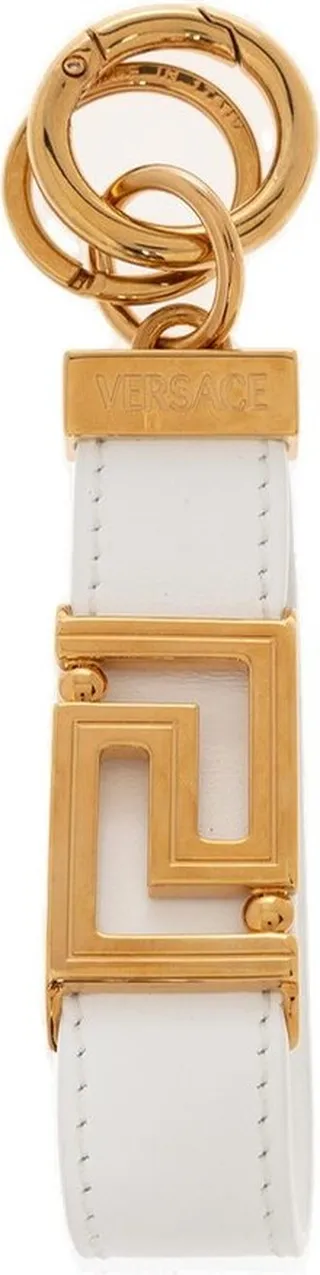 Versace Greca Logo Detailed Key Ring