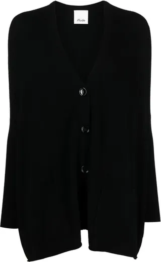 V-neck long-sleeve jumper