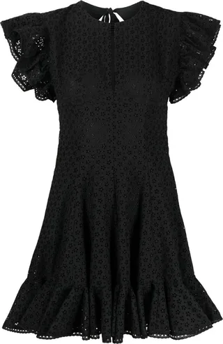 Broderie Anglaise Flared Minidress