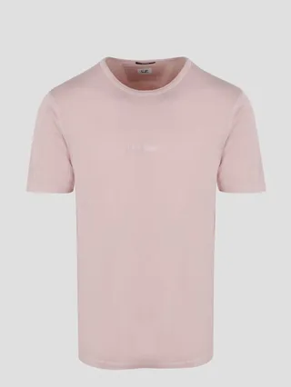 C. P. Company jersey t-shirt with chest logo print.