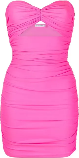 Strapless Cutout Stretch-Jersey Minidress