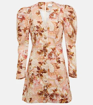 Phillipa floral linen minidress