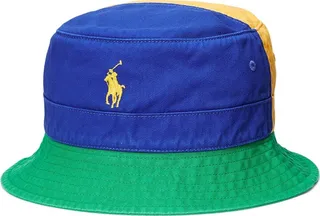Color-blocked Chino Bucket Hat Hat Green
