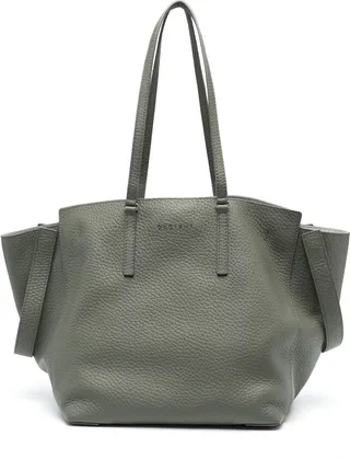 Ava grained leather tote bag