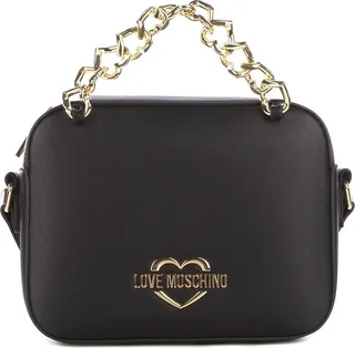 Love Moschino Logo Plaque Chained Crossbody Bag
