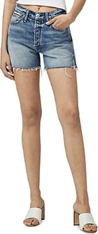 rag & bone Vintage Frayed Hem Denim Shorts in Prim