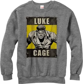 Men's Marvel Heroes for Hire Luke Cage Sweatshirt - Athletic Heather - 2X Large