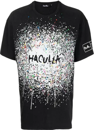 spray-painted T-shirt