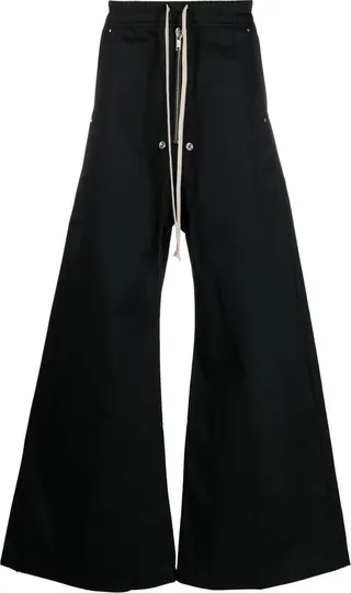 Zip-Up Flared Trousers
