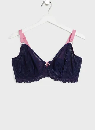 Mesh Underwire Bra