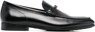 Almond-Toe Calf-Leather Loafers
