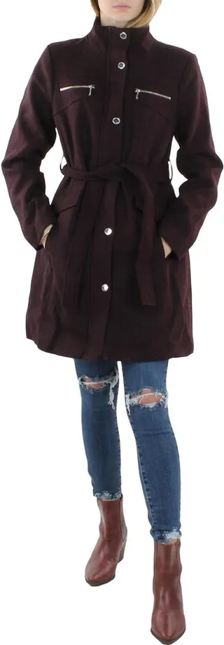 Womens Warm Midi Wool Coat