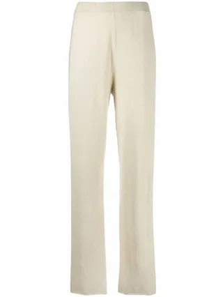 Straight-Leg Cashmere Trousers