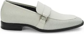 Textured Leather Bit Loafers