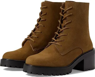 Madewell The Bradley Lace-Up Lugsole Boot (Burled Wood) Women's Boots