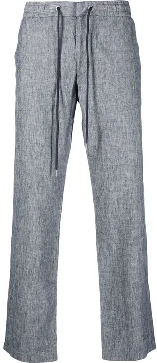Drawstring Straight-Leg Trousers