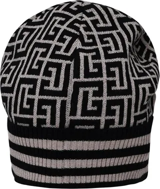 Balmain Monogram Knitted Beanie