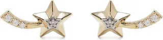 14kt yellow gold Shooting Star stud earring