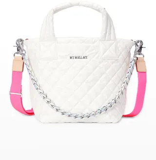 Metro Deluxe Mini Iridescent Quilted Tote Bag