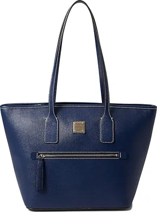 Dooney & Bourke Saffiano Small Tote (Marine) Handbags