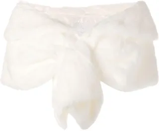 Champagne faux-fur shawl