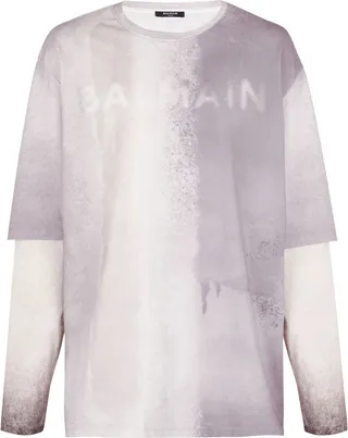 logo-print detail T-shirt