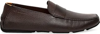 Leather Slip-On Driving Loafers