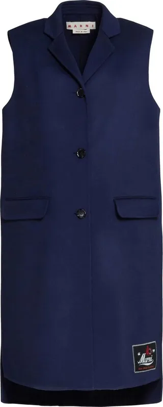 Long Wool-Cashmere Vest Coat