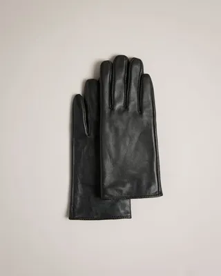 Leather Magnolia Gloves in Black