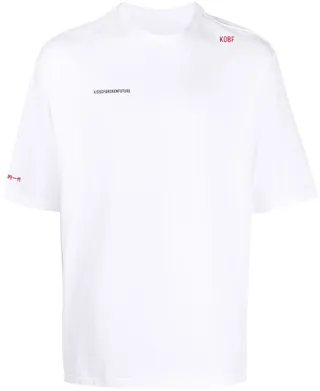 slogan print T-shirt