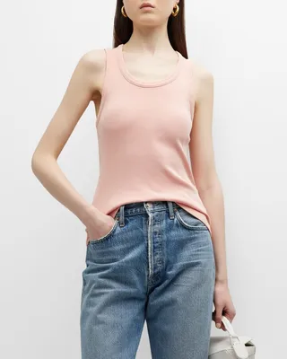 Poppy Scoop-Neck Tank Top