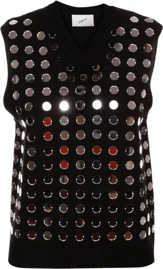 Coperni Sequinned V-Neck Gilet