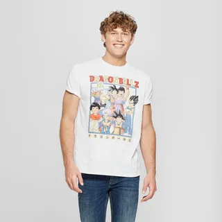 Men's Dragon Ball Z Short Sleeve Graphic T-Shirt - White XXL