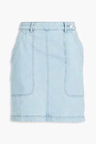 Denim mini skirt